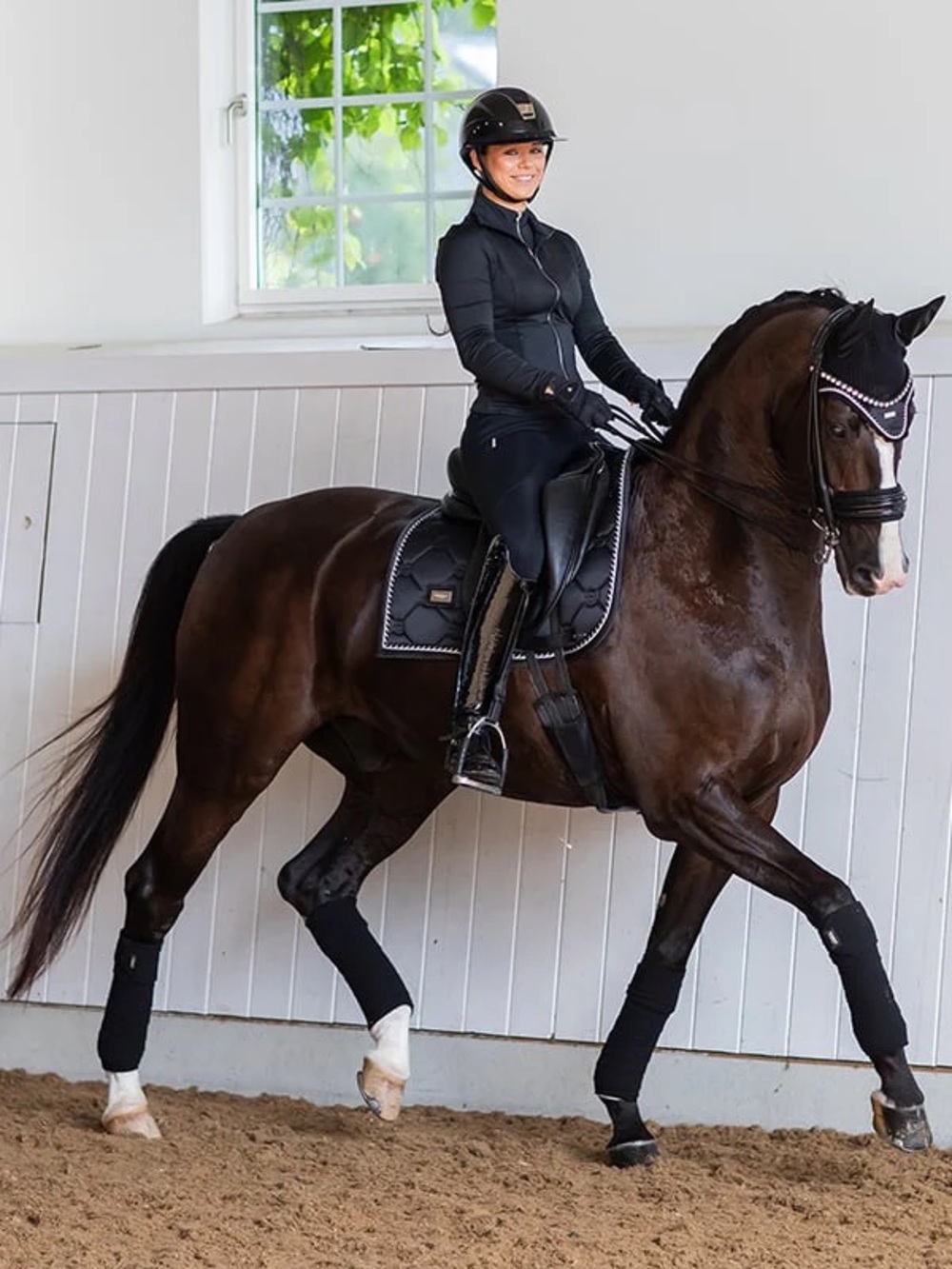 Equestrian Stockholm Riding Compression Breeches Supreme Black size XL